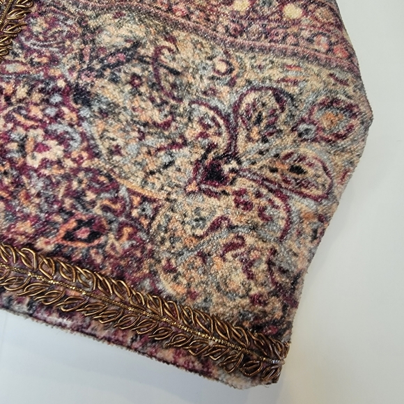 Soft Surroundings Icon Velvet Bolero  Crop Shrug Urbina Umber Size PM - Picture 12 of 16